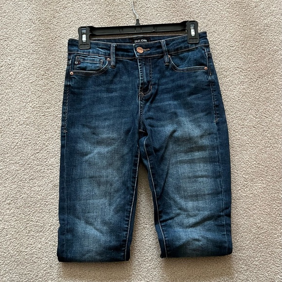 Dear John Gisele High Rise Jean with Frayed Hem - Color Dark Wash Size 26 - Picture 4 of 10